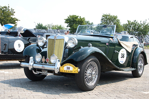 Bild MG TD an der Rallye Avus Classic im Jahr 2012