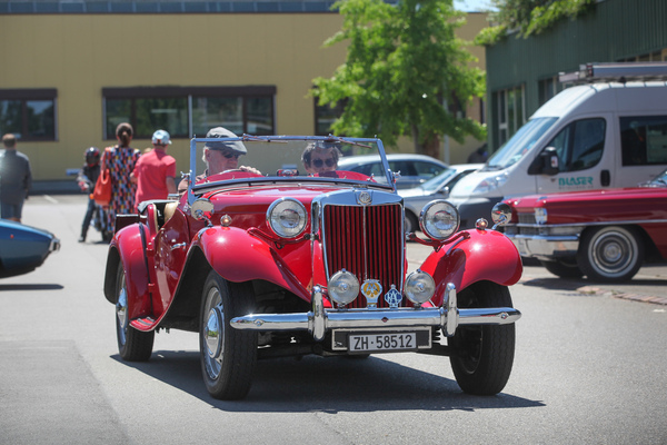 Bild MG TD bei der Ankunft - Autohalle Sunday Classics Juni 2022