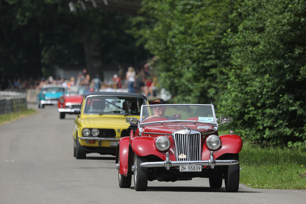 Bild: MG TF 1500 (1955) - Startfeld "FaBaM - Freunde alten Blechs und aller Marken" - Oldtimer GP Brugger Schachen 2024