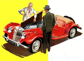 MG TF (1954) - Ausschnitt aus einem Verkaufsprospekt von 1954