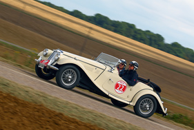 MG TF (1955) an der RAID Suisse-Paris 2016