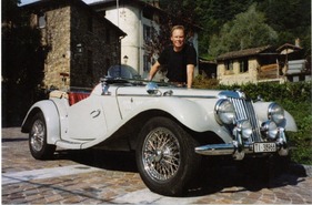 MG TF (1964) - Peter Kraus vor einigen Jahren der Besitzer dieses hübschen Engländers