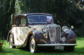 MG YA (1947) - pretty limousine - at the Swiss Classic British Car Meeting Morges on October 4, 2014