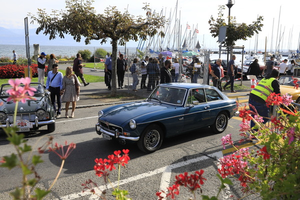 MGB GT V8, Rarität, die es offiziell nur rechtsgelenkt gab - 29. Swiss Classic British Car Meeting Morges 2021