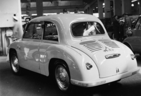 Maico 500 (1957) - Vierplätzer mit Heckmotor - am Genfer Autosalon 1957