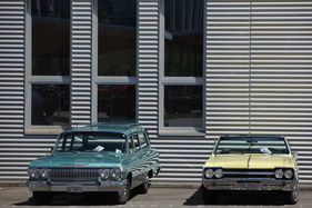 Man fühlt sich fast wie in Amerika - Kombi und Cabriolet der Marken Chevrolet und Oldsmobile aus den Sechzigerjahren - 2. TCS Youngtimer und Classictreffen in Pratteln 2016 Man fühlt sich fast wie in Amerika - Kombi und Cabriolet der Marken Chevrolet und Oldsmobile aus den Sechzigerjahren - 2. TCS Youngtimer und Classictreffen in Pratteln 2016