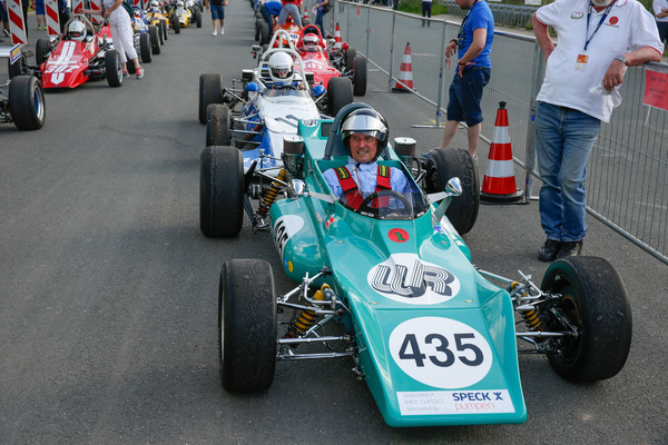 Manfred Jantke im Kaimann - anlässlich der Rückschau "50 Jahre Formel V" auf dem Norisring 2015