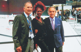 Manfred Jantke mit Jacky Ickx und Gattin