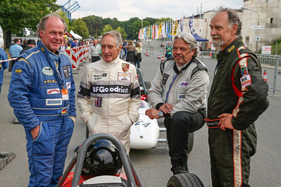 Manfred Schurti mit Kollegen - anlässlich der Rückschau "50 Jahre Formel V" auf dem Norisring 2015 Manfred Schurti mit Kollegen - anlässlich der Rückschau "50 Jahre Formel V" auf dem Norisring 2015