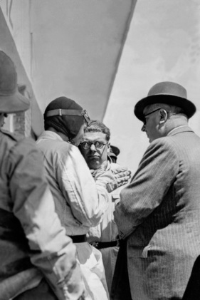 Manfred von Brauchitsch, Rudolf Uhlenhaut, Alfred Neubauer und Rudolf Caracciola - Grosser Preis von Tripolis (1938)