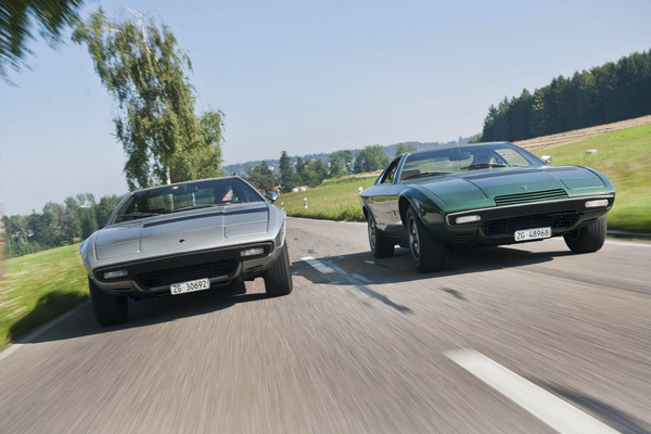 Bild Marc Sonnery ist ein absoluter Kenner des Maserati Khamsin, hier fährt er den grünen Wagen-