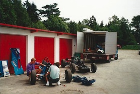 Marcel Fässler mit einem Formel Ford in Lignières am 21.08.1992 Marcel Fässler mit einem Formel Ford in Lignières am 21.08.1992
