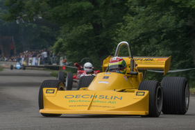 March 742 Atlantic (1974) am Oldtimer GP Brugger Schachen 2019 - Starterfeld 8 «Formel- und Rennsportwagen»