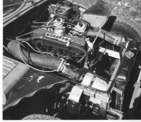 Marcos (1966) - Motorraum eines Marcos von 1966