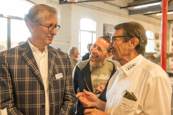 Image: Mario Illien in conversation with Louis Christen - "autobau" Romanshorn