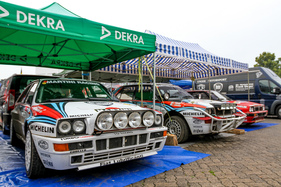 Martini Lancia am Eifel Rallye Festival 2016 in der Rallye Meile Martini Lancia am Eifel Rallye Festival 2016 in der Rallye Meile