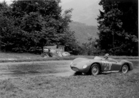 Maserati 2000 (1956) - A. Canonica (Genf) beim Bergrennen von Ollon-Villars 1956