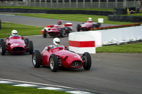 Maserati 250 F at the demonstration run - Goodwood Revival 2014