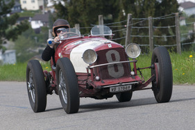 Maserati 26M (1928) - im Feld der Vorkriegsrennwagen am GP Mutschellen 2012