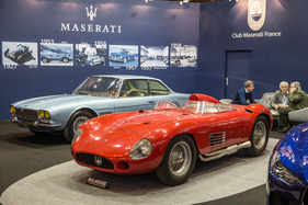 Maserati 300S (1957) - auf dem Maserati-Stand - der Wagen kommt aus dem Schlumpf-Museum - Rétromobile Paris 2016