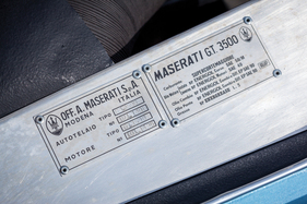 Maserati 3500 GT (1961) Italsuisse von Pietro Frua - Chassis-Plakette