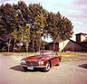 Maserati 3500 GT (1961) Italsuisse von Pietro Frua auf dem Werksgelände der Officine Maserati in der Viale Ciro Menotti 322 in Modena