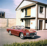 Maserati 3500 GT (1961) Italsuisse von Pietro Frua auf dem Werksgelände der Officine Maserati in der Viale Ciro Menotti 322 in Modena