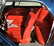 Maserati 3500 GT (1961) - Kontrastprogramm - rotes Interieur im dunkelblauen Coupé