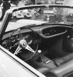 Maserati 3500 GT Spider Touring (1958) - Interieur des Ausstellungsfahrzeugs am Genfer Automobilsalon von 1958