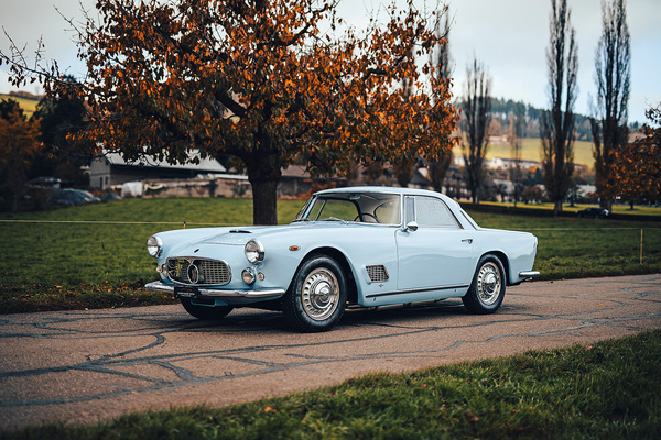 Image: Maserati 3500 GT Touring (1959) - 1959 Maserati 3500 GT Touring - as lot 143 at the Oldtimer Galerie Toffen auction in Gstaad on December 29, 2024