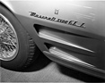Maserati 3500 GTI Vignale Spider (1964) - Vignale-Emblem auf der Flanke des Einzelstücks
