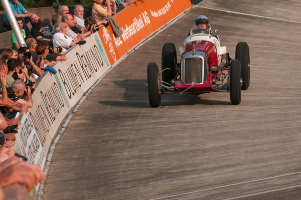Maserati 8CM (1933) von Kurt Hasler am Indianapolis in Oerlikon 2014
