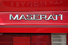 Maserati Biturbo 222 E (1990) - Schriftzug "Maserati" auf dem Heck