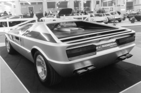 Maserati Boomerang (1971) - fertiggestellt, auf dem Genfer Automobilsalon im Jahr 1972