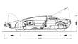 Maserati Boomerang (1972) - Skizze mit Dimensionen (© Archiv Automobil Revue) Maserati Boomerang (1972) - Skizze mit Dimensionen (© Archiv Automobil Revue)