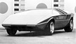 Maserati Boomerang (1972) - auf dem ItalDesign-Promotionsmaterial (© Archiv Automobil Revue) Maserati Boomerang (1972) - auf dem ItalDesign-Promotionsmaterial (© Archiv Automobil Revue)