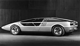 Image: Maserati Boomerang (1972) - very futuristic and wedge-shaped sports car by Giugiaro