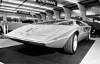 Maserati Boomerang am Genfer Automobilsalon 1972 - die Giugiaro-Schöpfung wurde bereits in Turin gezeigt, für Genf wurde der Motor vom Bora eingebaut
