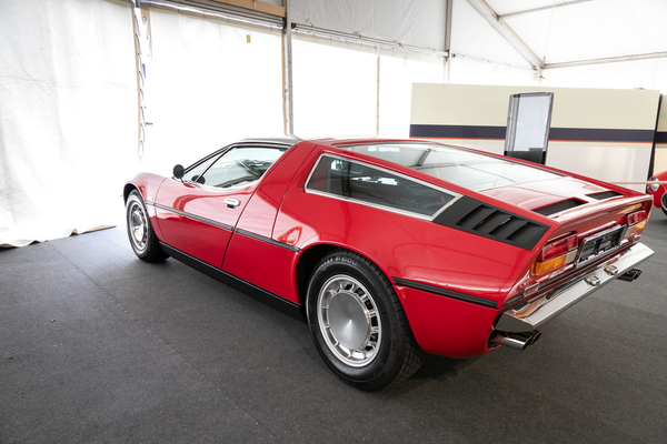 Image: Maserati Bora with mid-engine - special show at the Passione Engadina 2018 in St. Moritz