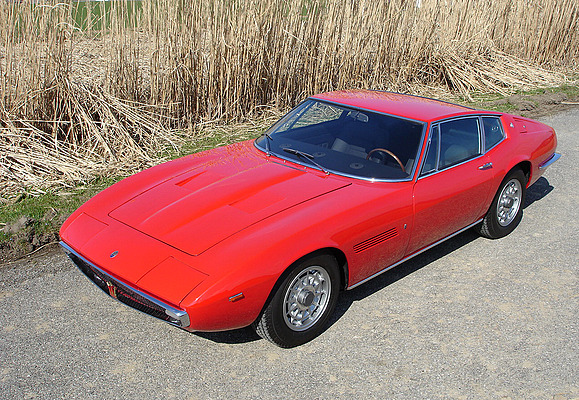 Maserati Ghibli 4.7 (1970) - der attraktive Ghibli wurde an der Versteigerung in Toffen Ende April 2011 mit Schätzpreis 95'000 bis 105'000 Franken angeboten