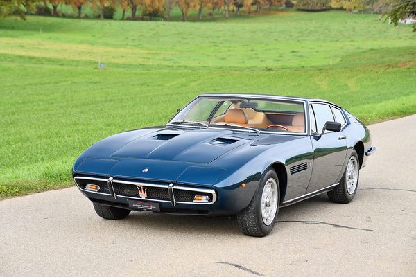 Maserati Ghibli 4700 (1971) - als Lot 135 an der Versteigerung der Oldtimer Galerie in Gstaad am 29. Dezember 2022