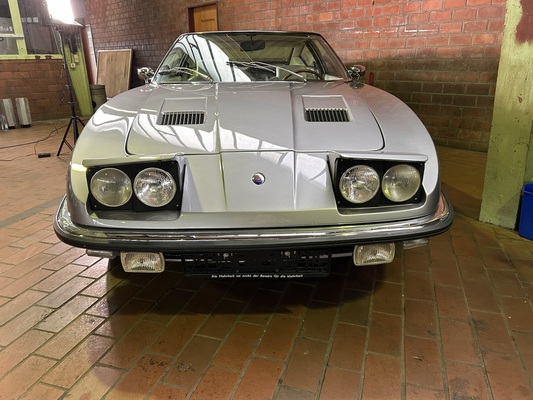 Bild: Maserati Indy (1974) mit HU August 2021 und 45'760 km auf dem Tacho - an der Oldtimer-Versteigerung von Hörmann Verwertungen am 13. Dezember 2024