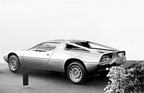 Maserati Merak (1973) - 'Goldene Schwimmnadel' für das stylistisch geglückte Mittelmotor-Coupé - am Genfer Automobilsalon von 1973