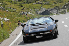 Maserati Merak (1974) - bei der Überquerung des Flüelapasses an der Passione Engadina 2019