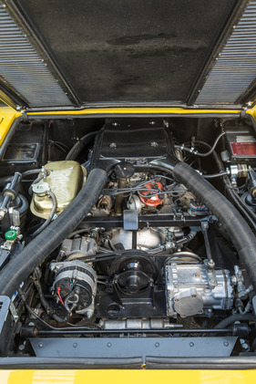 Maserati Merak SS (1977) - der V6-Motor ist längs eingebaut