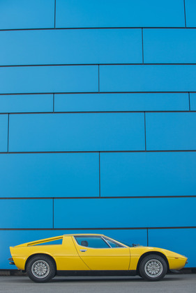 Maserati Merak SS (1977) - die Mittelmotorbauweise zeigt sich in der Raumaufteilung