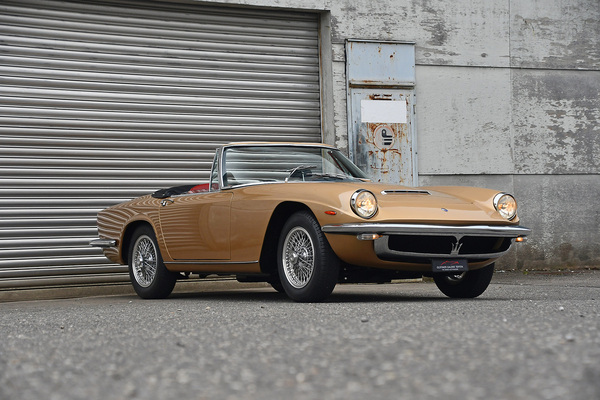 Bild: Maserati Mistral 3700 Spider (1966) - 1966 Maserati Mistral 3700 Spider - als Lot 147 an der Oldtimer Galerie Toffen Versteigerung von Gstaad am 29. Dezember 2024