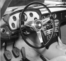Maserati Quattroporte 4000 (1963) - Lenkrad und Armaturenbrett