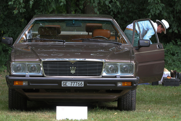 Maserati Quattroporte von 1985 bei den Future Classics - Concours d'Elégance Suisse Coppet 2017