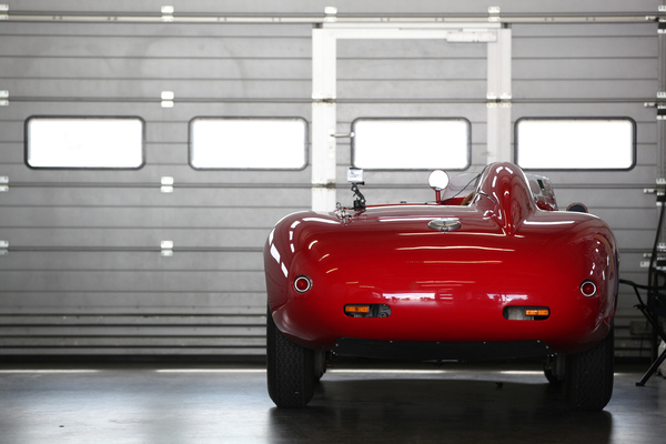 Image: Maserati sports car in the pits - AvD Oldtimer Grand Prix 2014